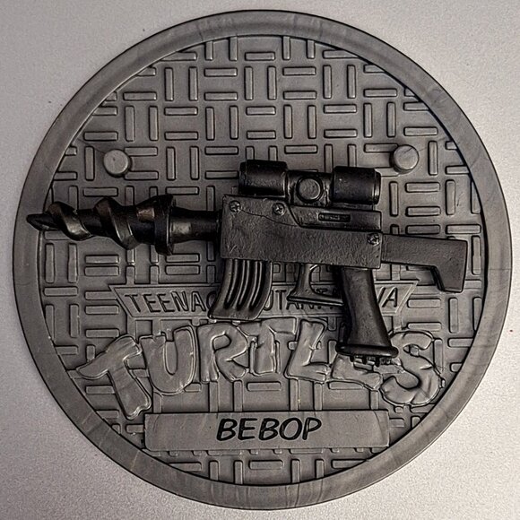 2012 Playmate Viacom Be-Bop Hardhead 6" Action Figure Weapon Stand - Picture 8 of 9